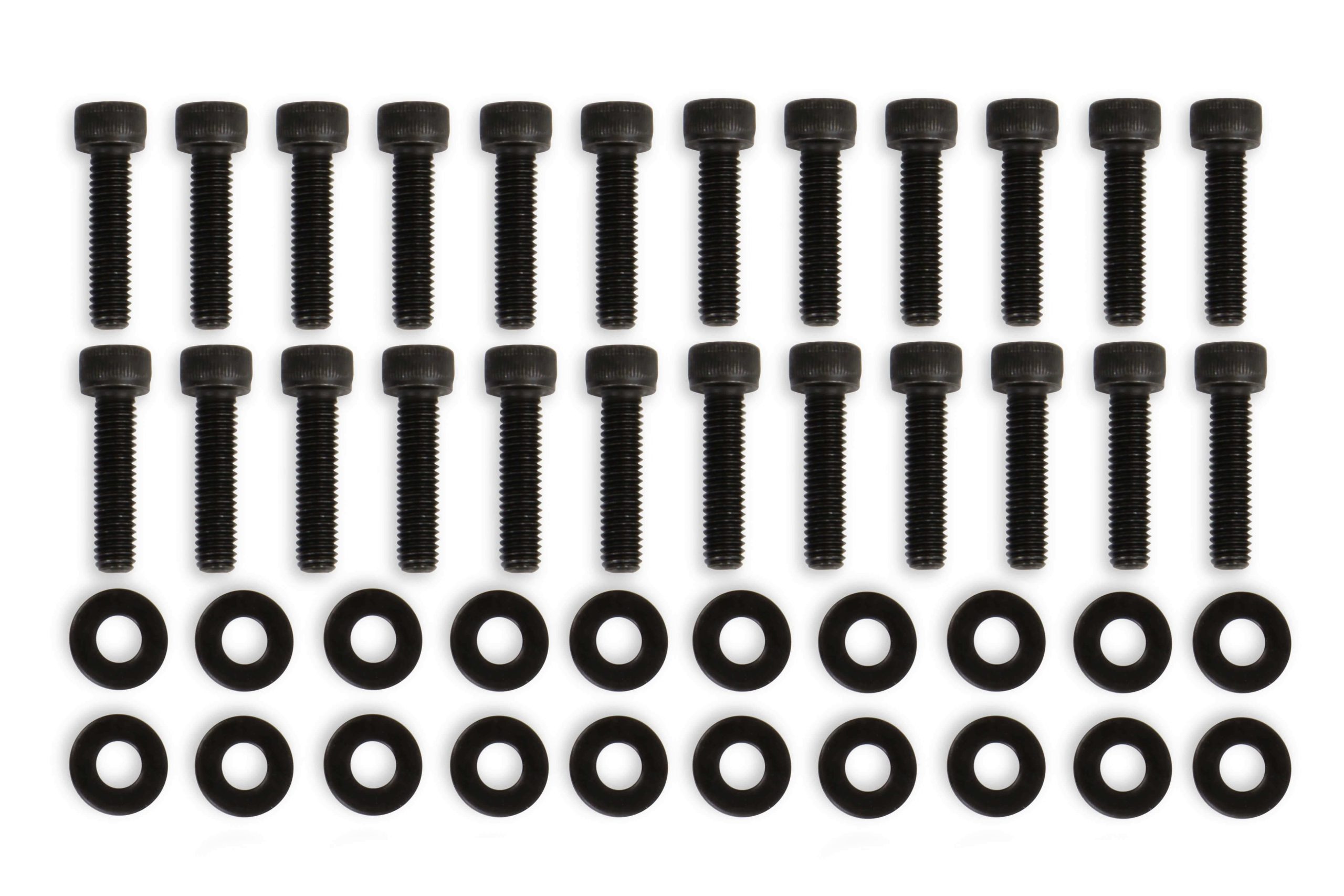 Mr. Gasket Fabricated Valve Cover Hardware - Black - 68502BG