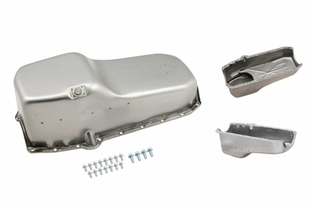 Mr. Gasket Oil Pan - Natural Unfinished Steel - 9425