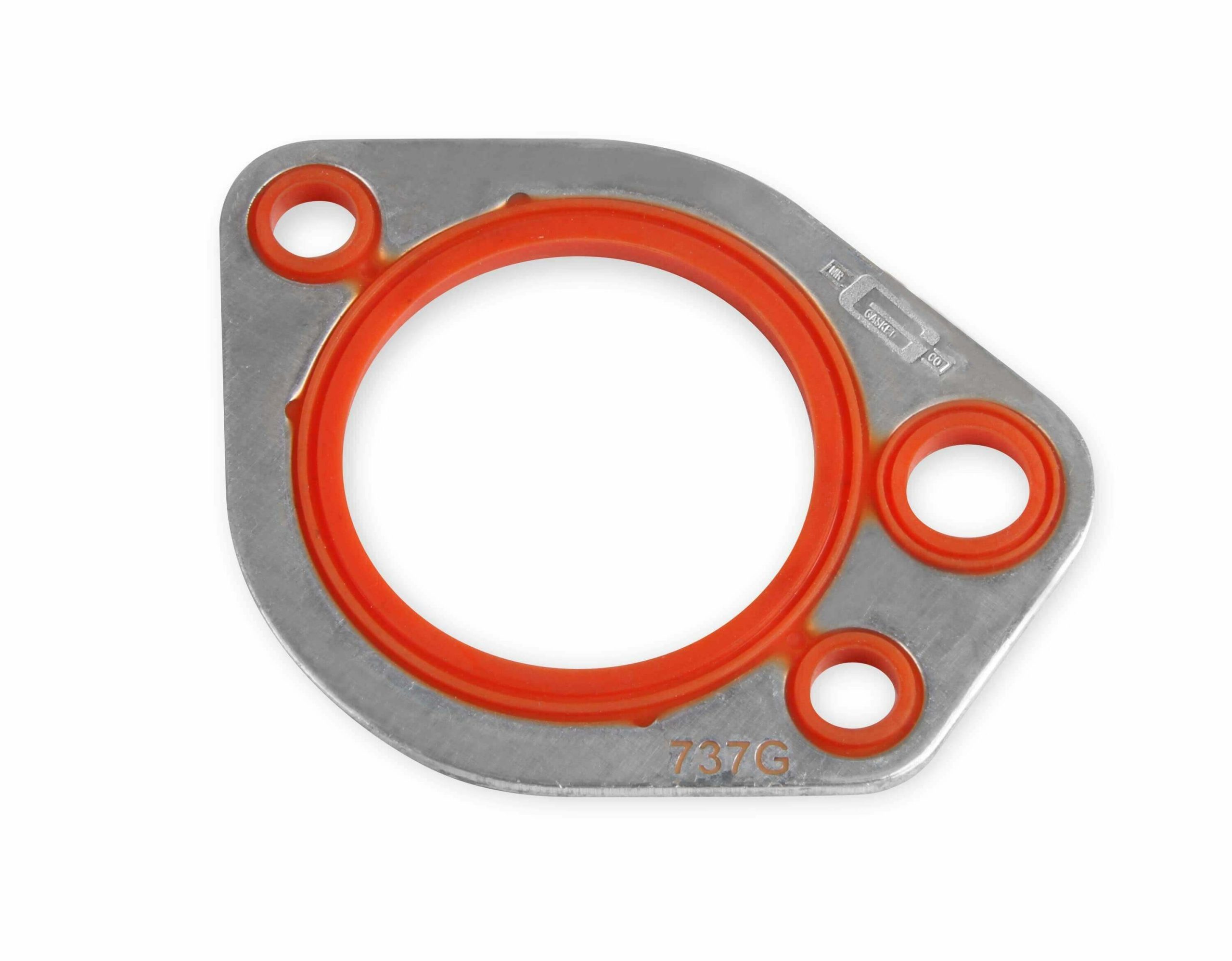 Mr. Gasket Thermostat Gasket - Molded Rubber on Aluminum Carrier - 737G