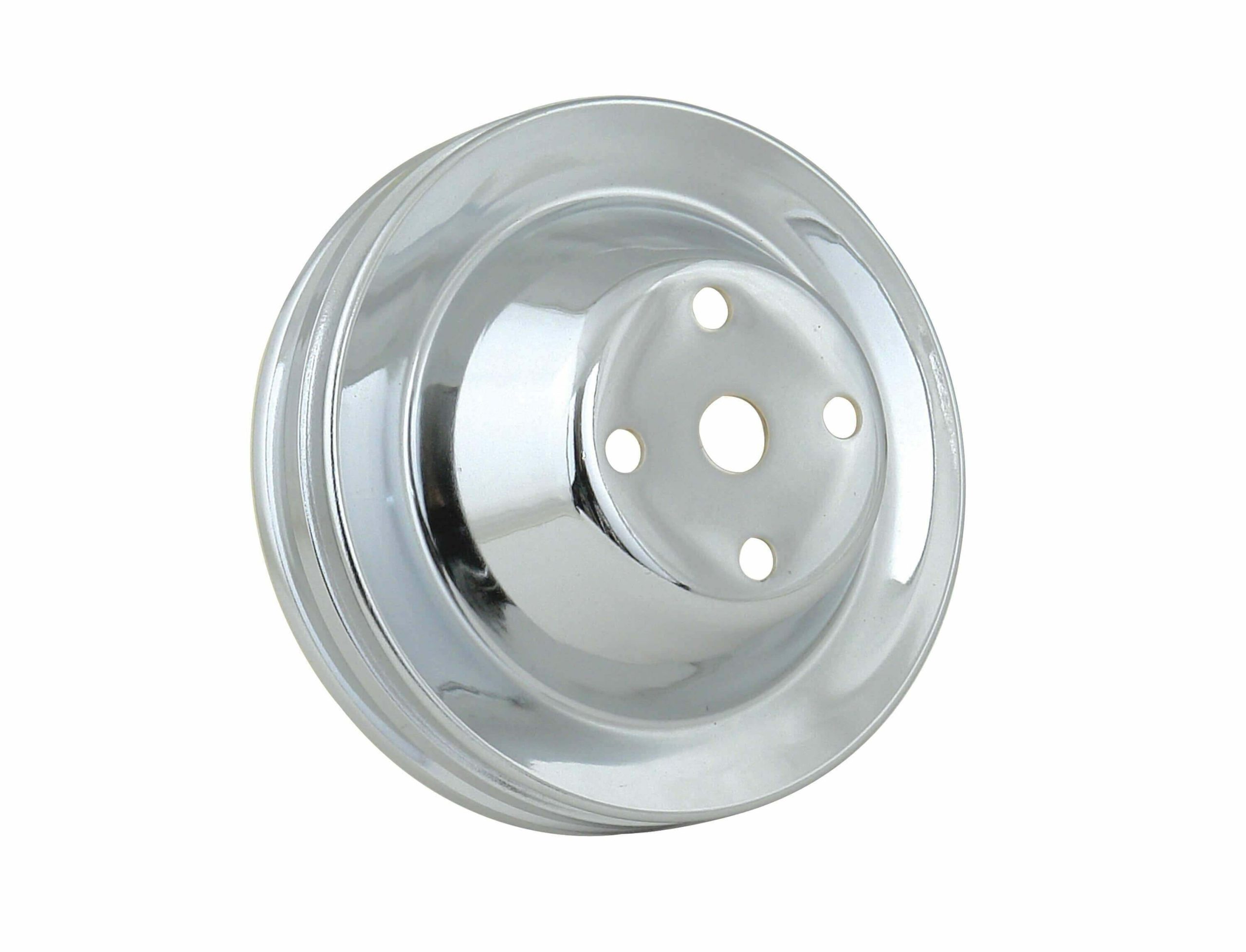 Mr. Gasket Water Pump Pulley - Chrome - Double Groove - 4975