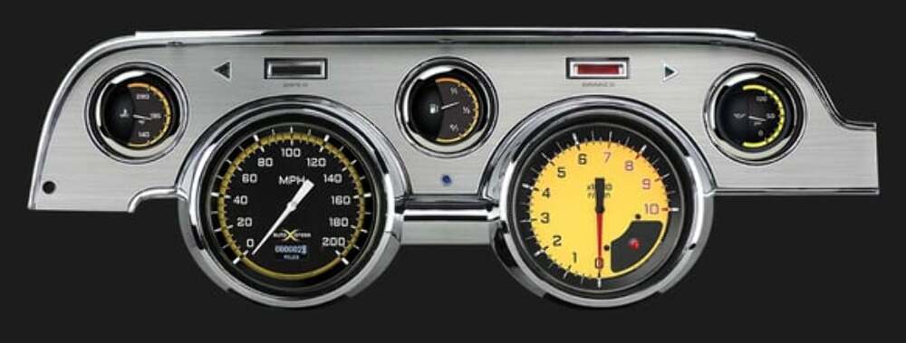 AutoCross Yellow 1967-68 Mustang MU67DAXYBA
