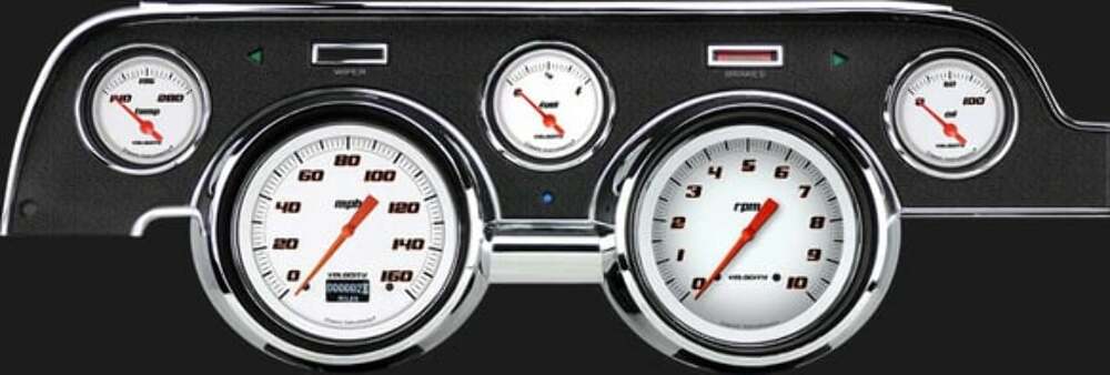 Velocity White 1967-68 Mustang MU67DVSW