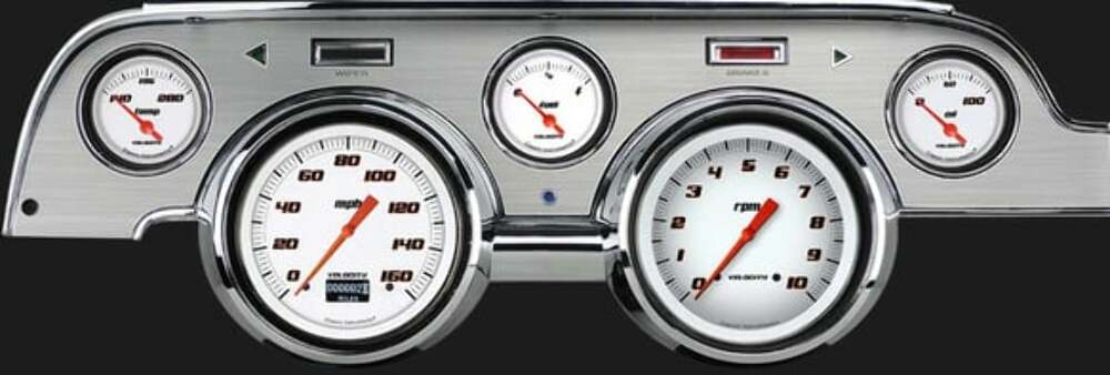 Velocity White 1967-68 Mustang MU67DVSWBA