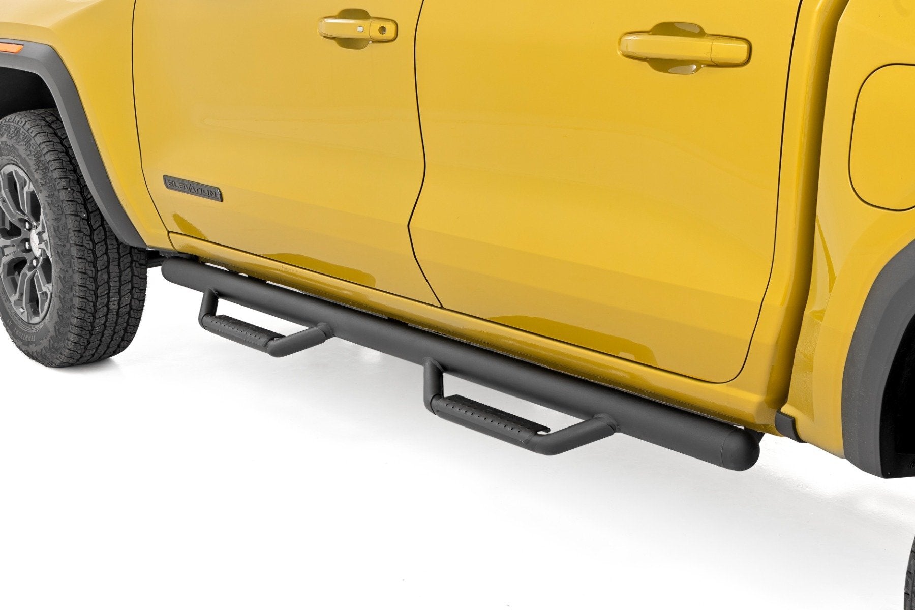 Rough Country Nerf Steps - Cab Length - Chevy/GMC Canyon/Colorado 2WD/4WD (2015-2025) - RCG1583CCB
