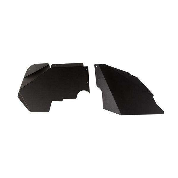 Rugged Ridge Aluminum Fender Liners, Front, Black; 07-18 JK/JKU-Clearance