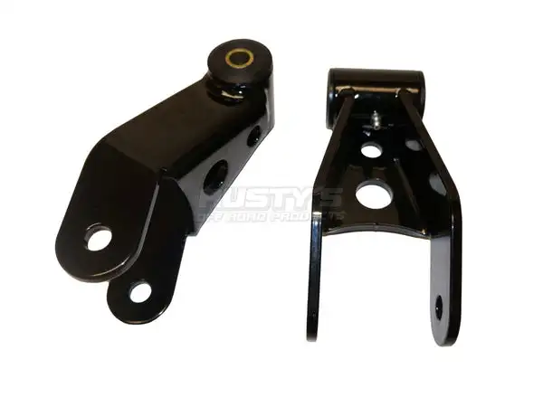Rusty's Shackles - XJ - 1.5" Extended Greasable Boomerang Shackles