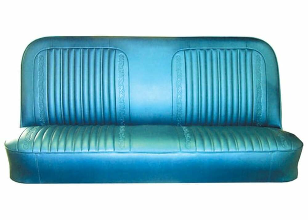 Fits 1971-1972 Chevrolet Blazer; Scroll Pattern Seat Cover - Bench UP72200SADDLE