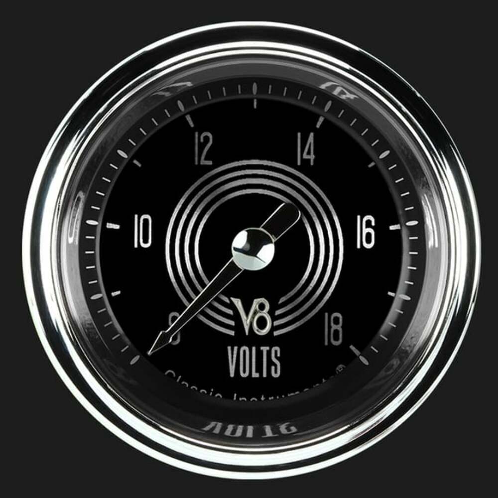 V8 Speedster 2 1/8" Voltage Gauge V8SR130SHC