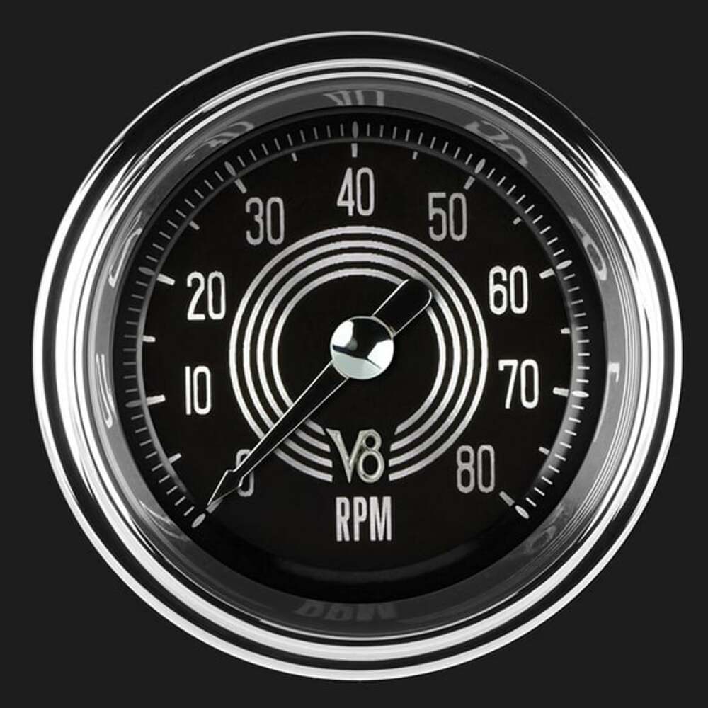 V8 Speedster 2 1/8" Tachometer V8SR183SHC