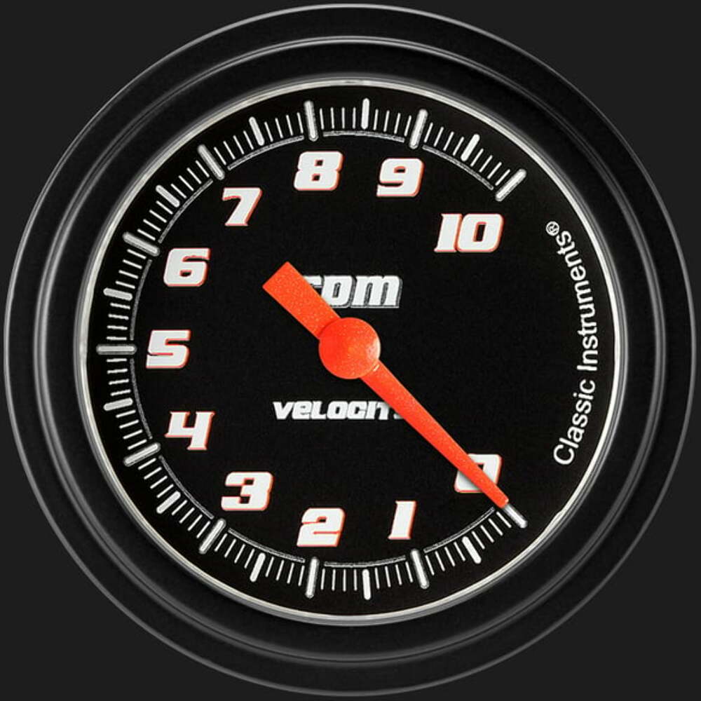 Velocity Black 2 5/8" Tachometer VS383BBLF