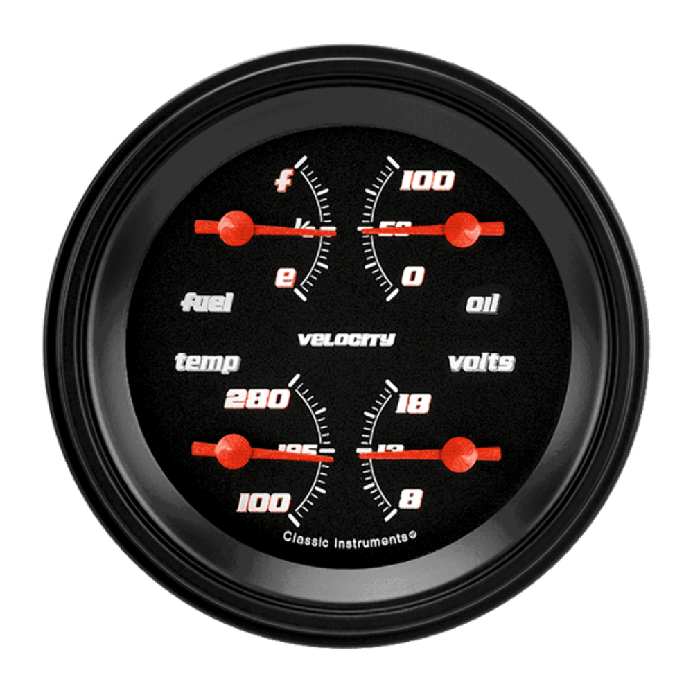 Velocity Black 3 3/8" Quad VS73BBLF