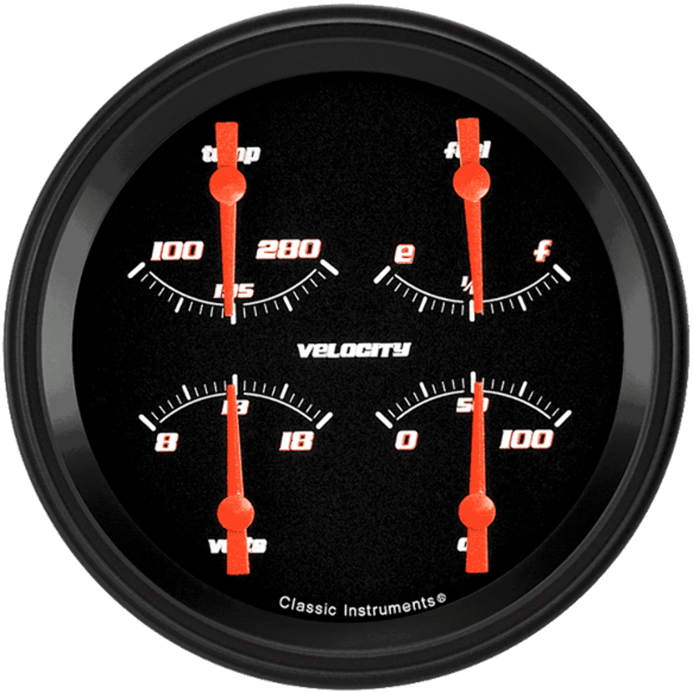 Velocity Black 4 5/8" Quad VS78BBLF