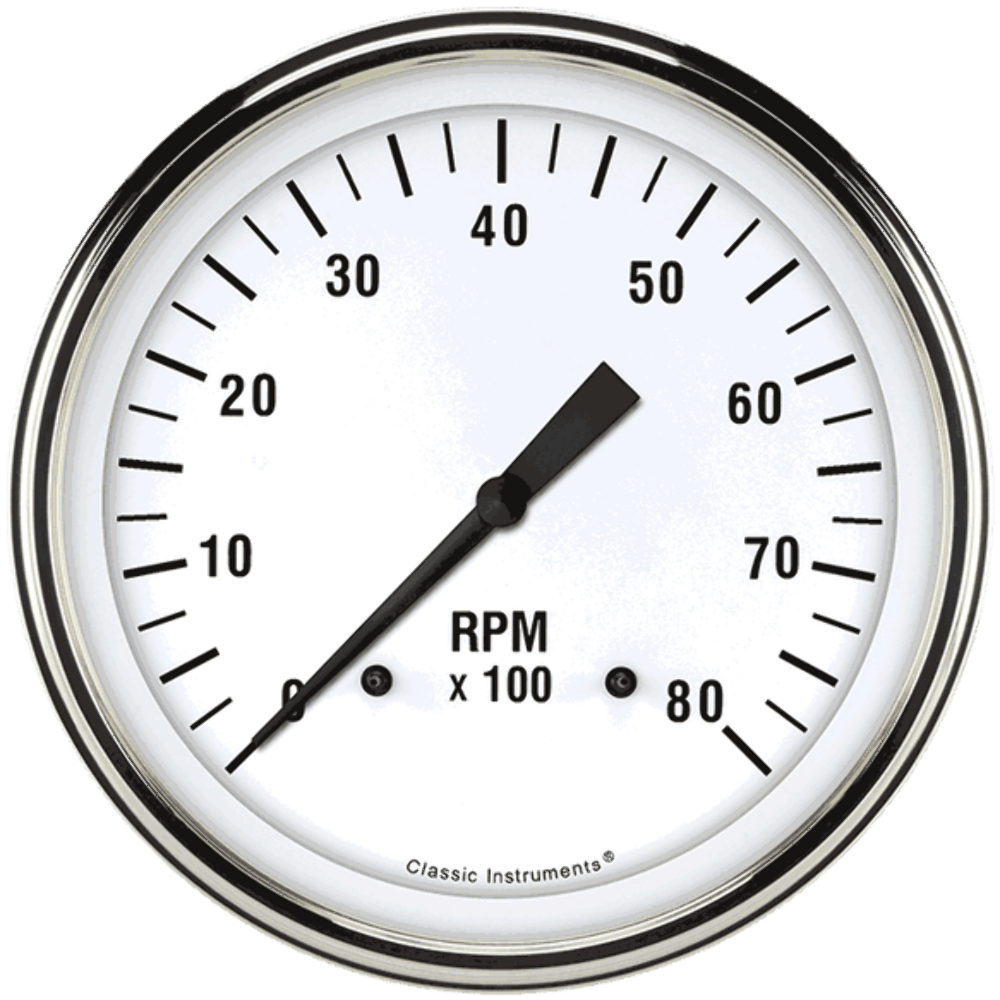 White Hot 4 5/8" Tachometer WH71SLF