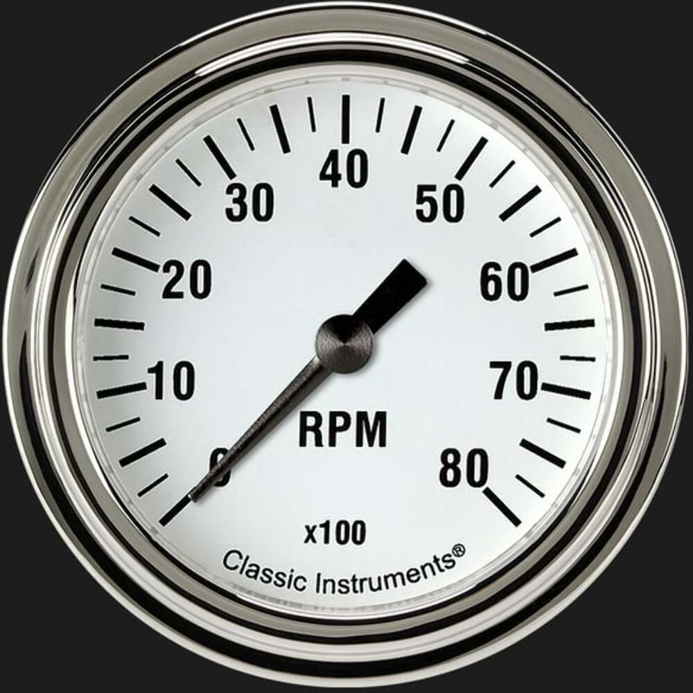 White Hot 2 5/8" Tachometer WH383SLF