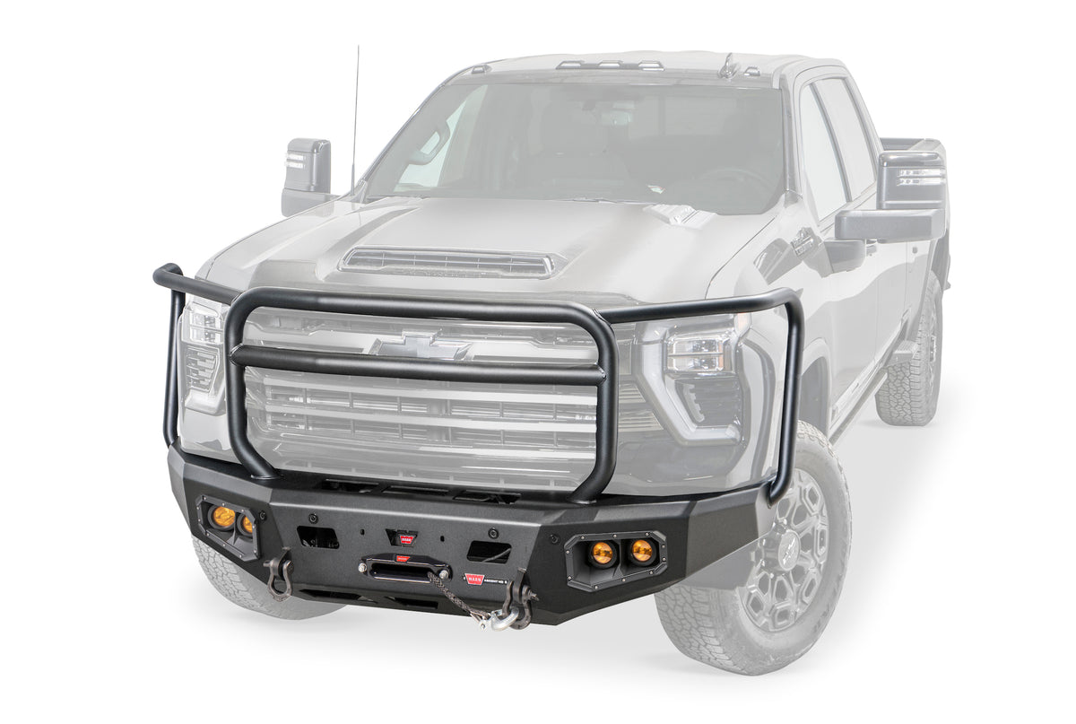 Ascent Hd Bumper Silverado Hd With Prerunner Guard - Warn 110913
