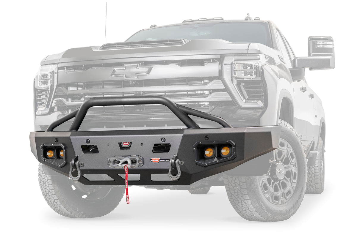 Ascent Hd Bumper Silverado Hd With Prerunner Guard - Warn 110914