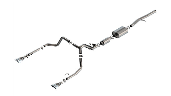 Borla 2024 Chevy Silverado 1500 6.2L V8 S-Type Catback Exhaust w/ Simulator - Chrome (140995)