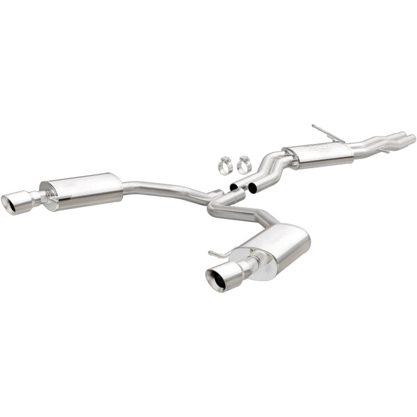 MagnaFlow Sys C/B 12-15 Audi A6 / A7 3.0L V6 SS 2.5in Dual Split Rear Ext 4in Tips (19159)