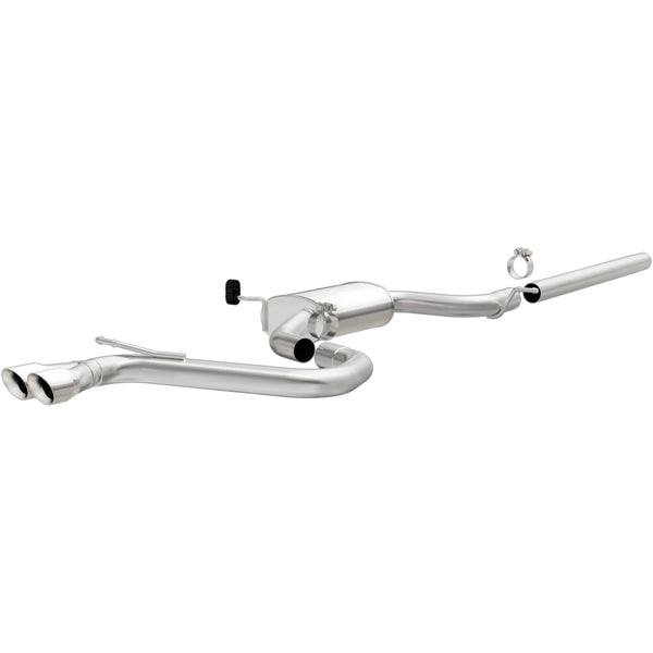 MagnaFlow Sys C/B 2015 Volkswagen Golf 1.8L 2.5in SS Dual Driver Side Exit Polished 3 Tip (19163)