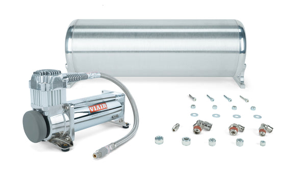 Air Lift Performance 18in FLO Tank w/ Viair 444c Compressor (Incl. Fittings & Tank Mounting Hardware) (27762)