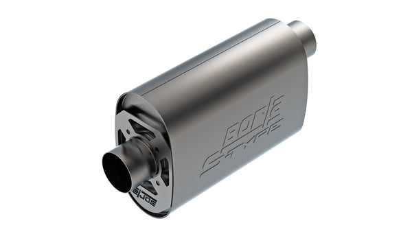 Borla CrateMuffler LS3 3in Offset/Center 14in x 4.35in x 9.10in Oval Muffler S-Type (400957)