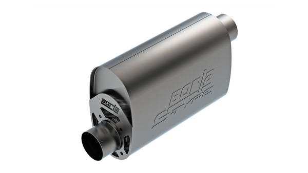 Borla CrateMuffler LS3 3in Offset In/Offset Out 14in x 4.35in x 9.10in Oval Muffler S-Type (400959)
