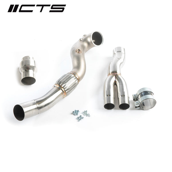 CTS Turbo 8V/8Y RS3 and 8S TTRS 2.5T EVO 3.5" Single High-Flow CAT (CTS-EXH-DP-0045-CAT)