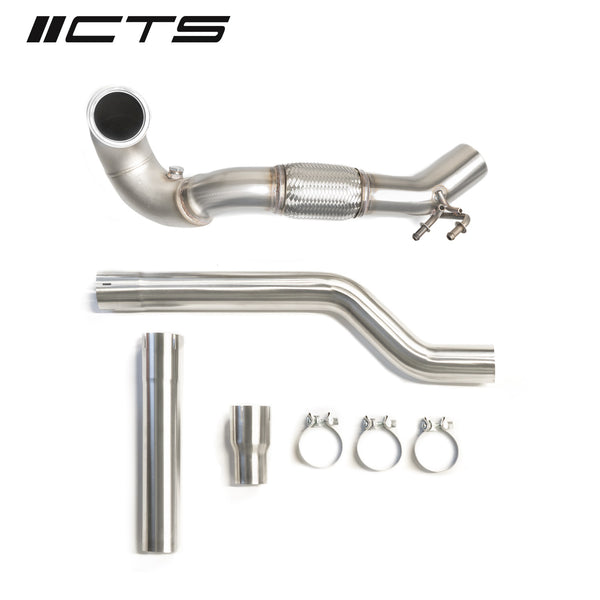 CTS Turbo MQB VW Tiguan and Audi Q3 AWD 1.8T/2.0T Downpipe (2017+) (CTS-EXH-DP-0015-T)