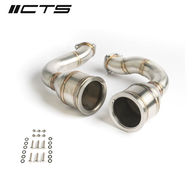 CTS Turbo TURBO Audi SQ7/SQ8/RSQ8/URUS/CAYENNE TURBO 4.0T V8 Race Downpipes (CTS-EXH-DP-0048)