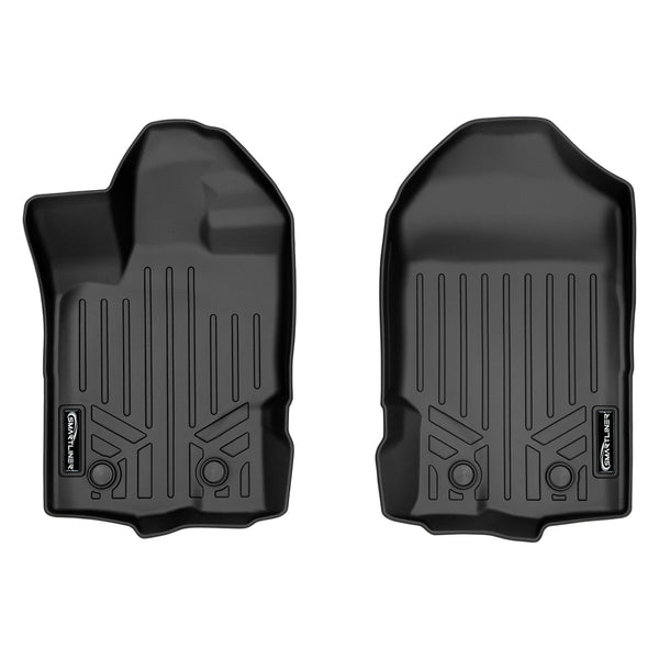 SMARTLINER Custom Fit Floor Mats 1st Row Liner Set Black Compatible With 2019-2021 Ford Ranger SuperCrew Cab (SA0410)