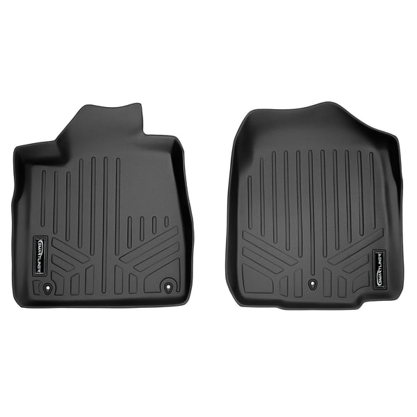 SMARTLINER Custom Fit All Weather Protection Black 1st Row Liners Compatible With 2007-2013 Acura MDX (SA0084)