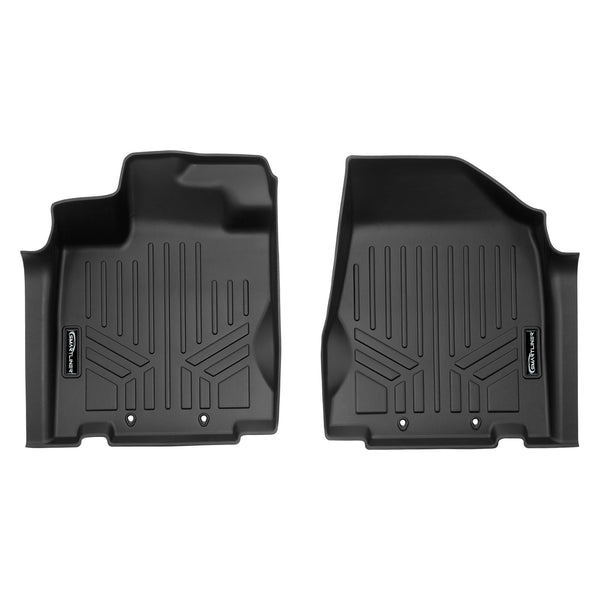 SMARTLINER Custom Fit All Weather Protection Black 1st Row Liners Compatible With 2014-2020 Infiniti QX60 (SA0131)