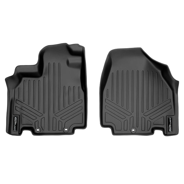SMARTLINER Custom Fit Floor Mats 1st Row Liner Set Black Compatible With 2011-2017 Honda Odyssey - All Models (SA0103)
