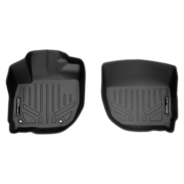 SMARTLINER Custom Fit Floor Mats 1st Row Liner Set Black Compatible With 2015-2022 Honda Fit / 2016-2022 Honda HR-V (SA0193)