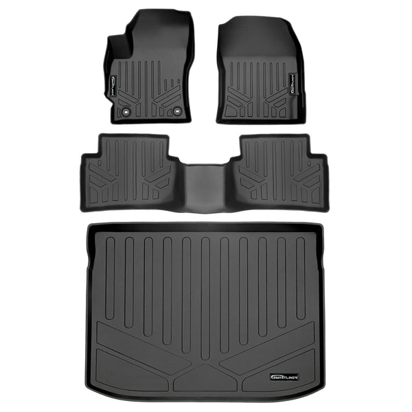 SMARTLINER All Weather Protection Custom Fit Black 2 Rows and Cargo Liner set Compatible With 2023-2024 Toyota GR Corolla (SA0424/B0425/D0425)
