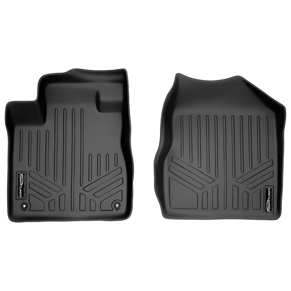 SMARTLINER Custom Fit All Weather Protection Black 1st Row Liners Compatible With 2009-2014 Nissan Murano (SA0055)
