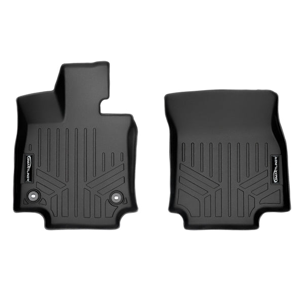SMARTLINER Custom Fit Floor Mats 1st Row Liner Set Black Compatible With 2019-2023 Toyota RAV4 - All Models (SA0418)
