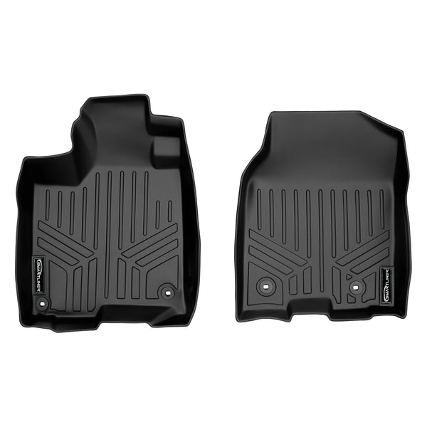 SMARTLINER Custom Fit All Weather Protection Black 1st Row Liners Compatible With 2013-2018 Acura RDX (SA0235)