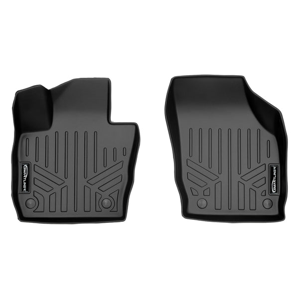 SMARTLINER Custom Fit All Weather Protection Black 1st Row Liners Compatible With 2015-2018 Audi Q3 (SA0365)