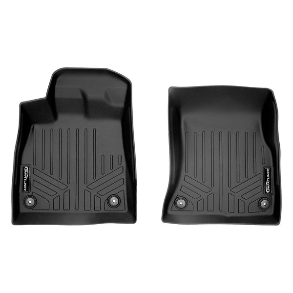 SMARTLINER Custom Fit All Weather Protection Black 1st Row Liners Compatible With 2018-2025 Audi SQ5/ SQ5 Sportback (SA0312-N1)