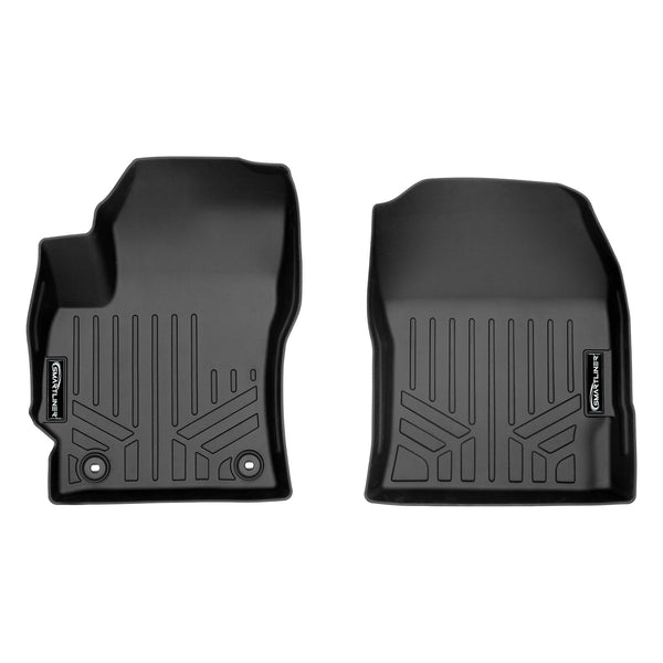 SMARTLINER Custom Fit Floor Mats 1st Row Liner Set Black Compatible With 2019-2023 Toyota Corolla Hatchback / 2020-2023 Corolla Sedan (SA0424)