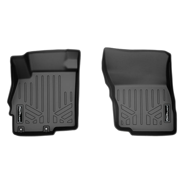 SMARTLINER Custom Fit Floor Mats 1st Row Liner Set Black Compatible With 2018-2022 Mitsubishi Eclipse Cross (SA0378)