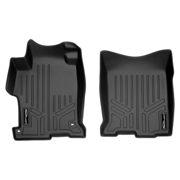 SMARTLINER Custom Fit All Weather Protection Black 1st Row Liners Compatible With 2013-2017 Honda Accord (SA0130)