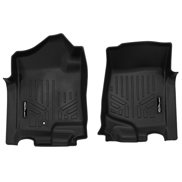 SMARTLINER Custom Fit All Weather Protection Black 1st Row Liners Compatible With 2007-2014 Cadillac Escalade (SA0015)