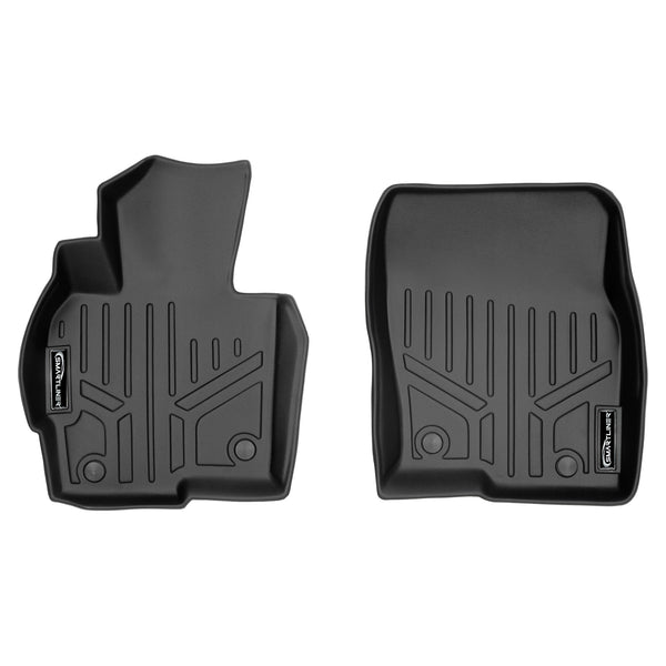 SMARTLINER Custom Fit All Weather Protection Black 1st Row Liners Compatible With 2013-2016 Mazda CX-5 (SA0145)