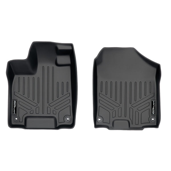 SMARTLINER Custom Fit Floor Mats 1st Row Liner Set Black Compatible With 2019-2025 Honda Passport (SA0422)