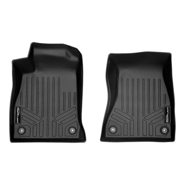 SMARTLINER Custom Fit All Weather Protection Black 1st Row Liners Compatible With 2018-2025 Audi A5/S5 (SA0313)