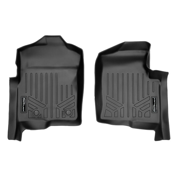 SMARTLINER Custom Fit Floor Mats 1st Row Liner Set Black Compatible With 2011-2014 Ford F-150 - All Models (SA0094)