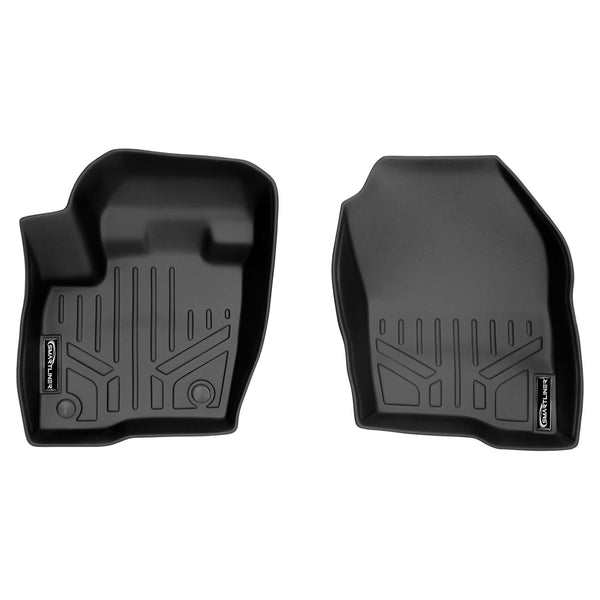 SMARTLINER Custom Fit All Weather Protection Black 1st Row Liners Compatible With 2015-2024 Ford Edge (SA0192)