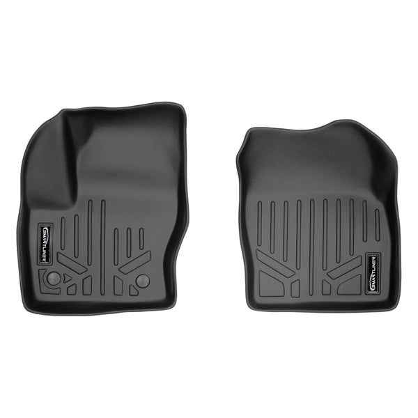 SMARTLINER Custom Fit All Weather Protection Black 1st Row Liners Compatible With 2013-2019 Ford Escape (SA0115)